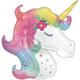 Premium Enchanted Unicorn Foil Balloon Bouquet with Balloon Weight, 13pc